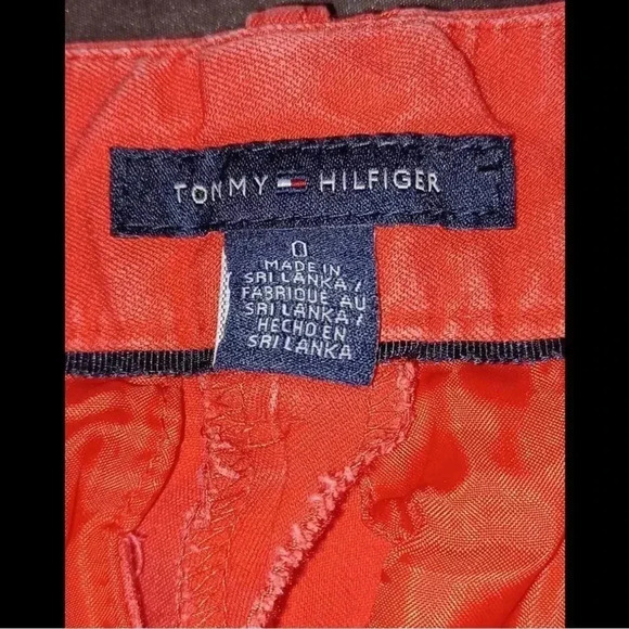 Tommy Hilfiger Coral Ruched Pants Size 0 - Picture 8 of 9